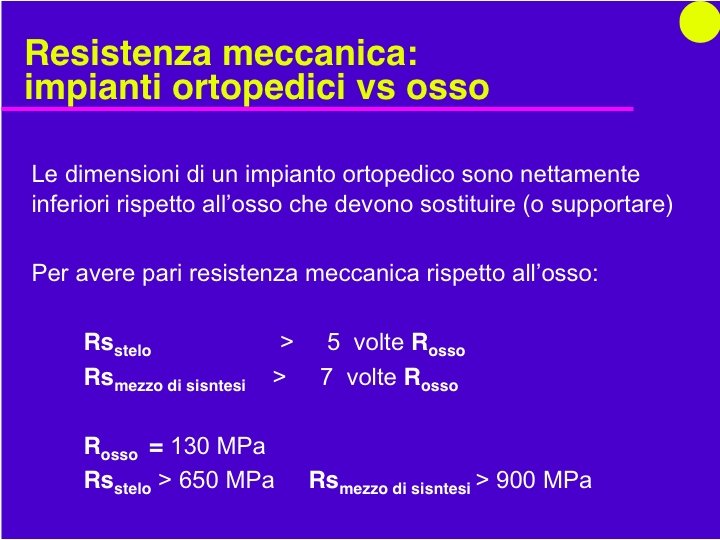 Organi Artificiali e Protesi Prof. O. Sbaizero 