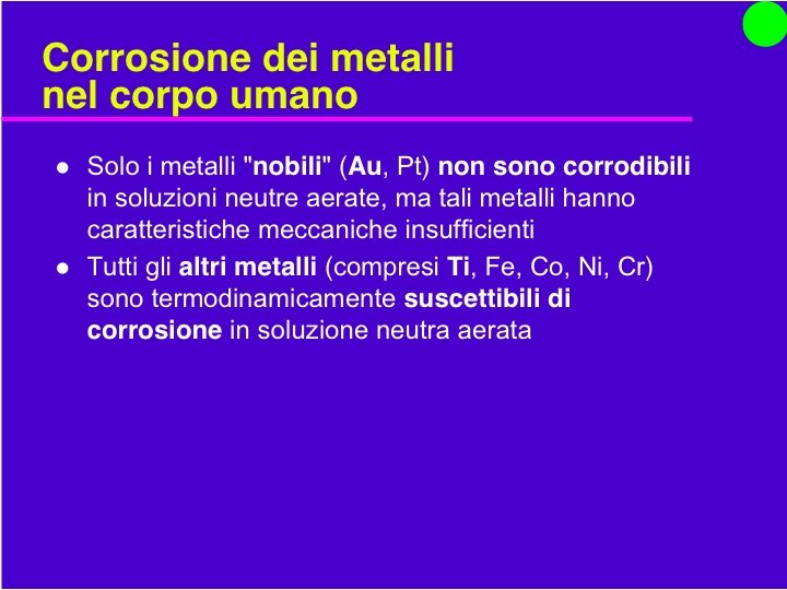 Organi Artificiali e Protesi Prof. O. Sbaizero 