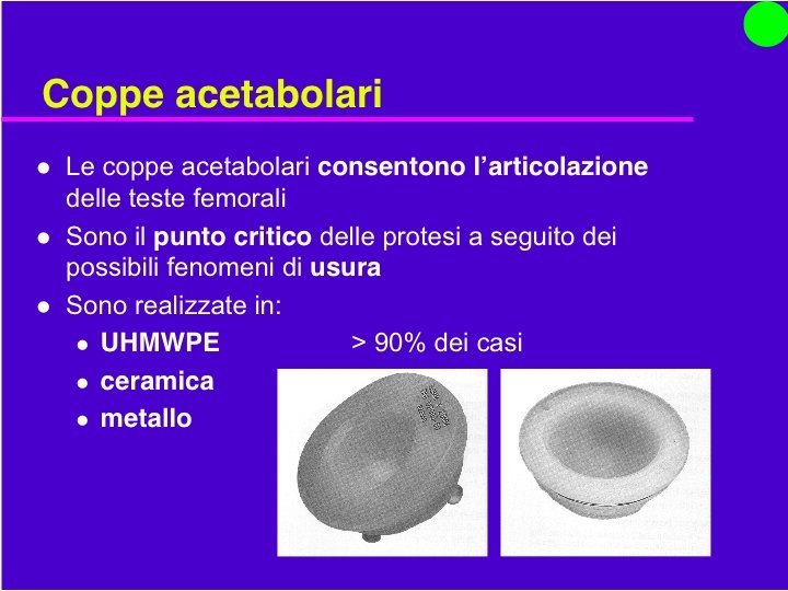 Organi Artificiali e Protesi Prof. O. Sbaizero 