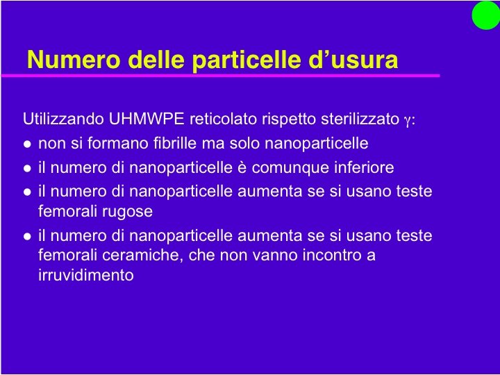 Organi Artificiali e Protesi Prof. O. Sbaizero 