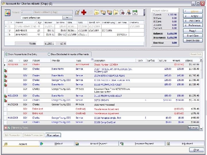 New Features • • Line Item Accounting Customizable windows Family Walkout Date Based Reporting