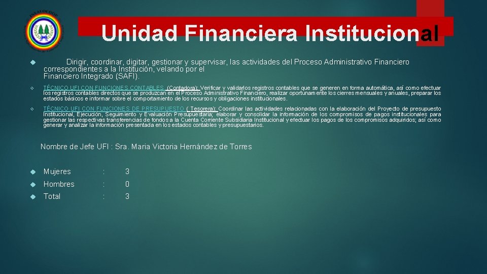 Unidad Financiera Institucional Dirigir, coordinar, digitar, gestionar y supervisar, las actividades del Proceso Administrativo