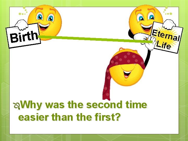 Birth ÔWhy was the second time easier than the first? Etern al Life 