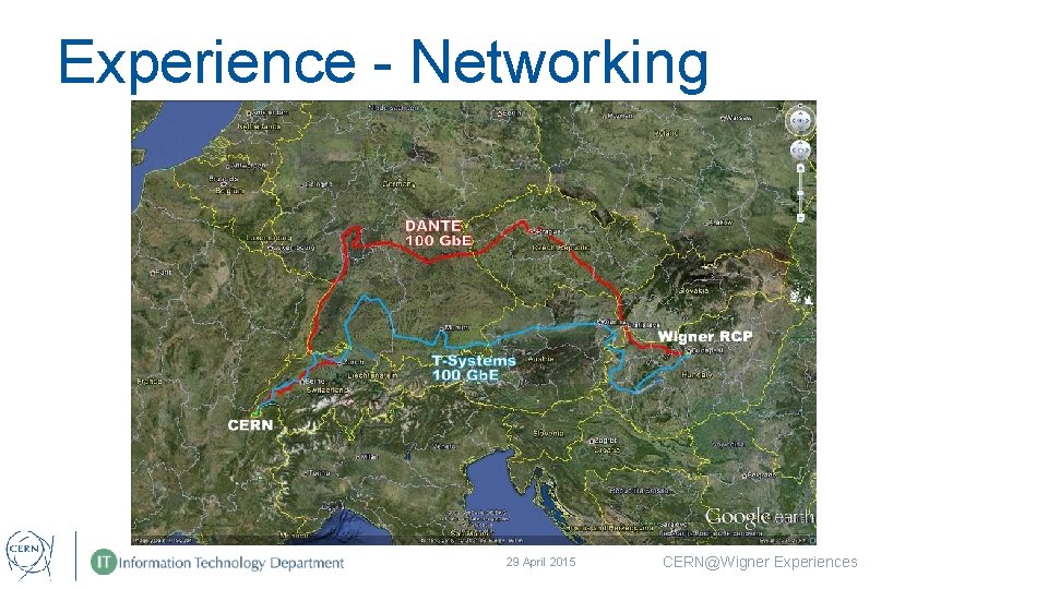 Experience - Networking 29 April 2015 CERN@Wigner Experiences 