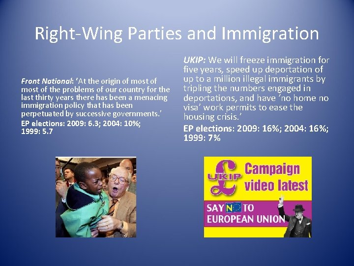 Right-Wing Parties and Immigration Front National: ‘At the origin of most of the problems