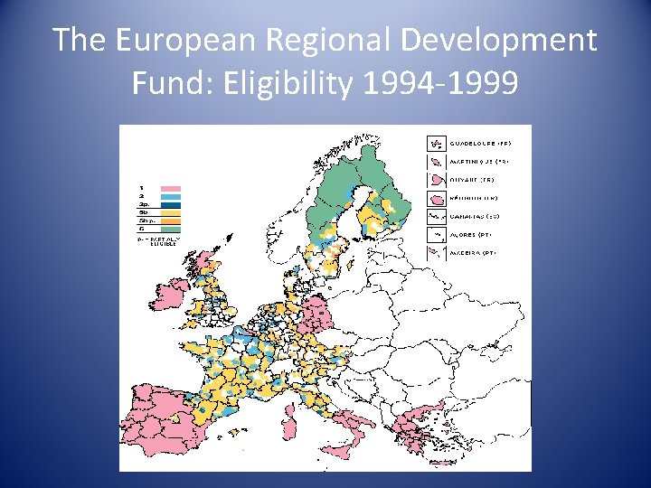 The European Regional Development Fund: Eligibility 1994 -1999 