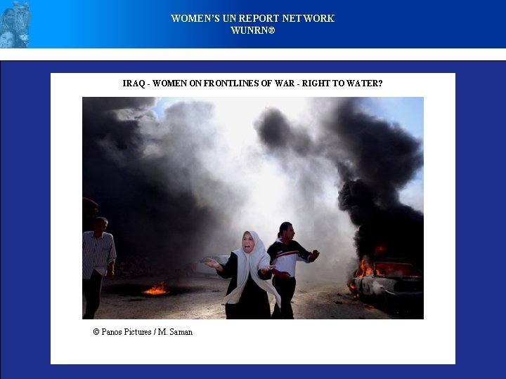 WOMEN’S UN REPORT NETWORK WUNRN® IRAQ - WOMEN ON FRONTLINES OF WAR - RIGHT