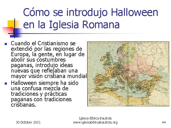 Cómo se introdujo Halloween en la Iglesia Romana n n Cuando el Cristianismo se