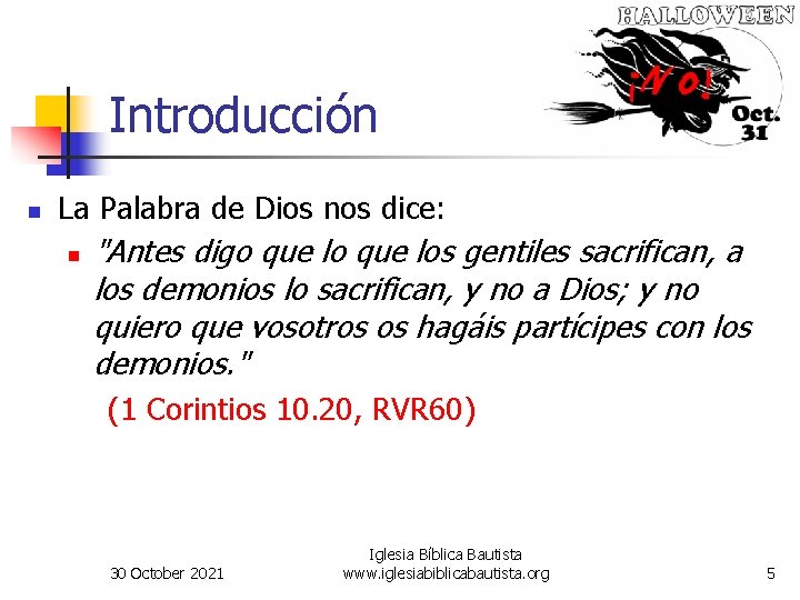 Introducción n La Palabra de Dios nos dice: n "Antes digo que los gentiles