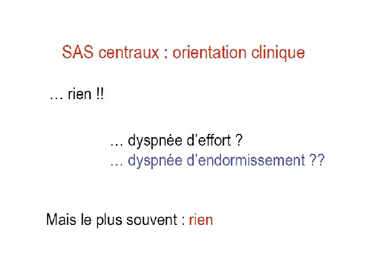 Syndrome dapne du sommeil SAS et consquences cardiovasculaires