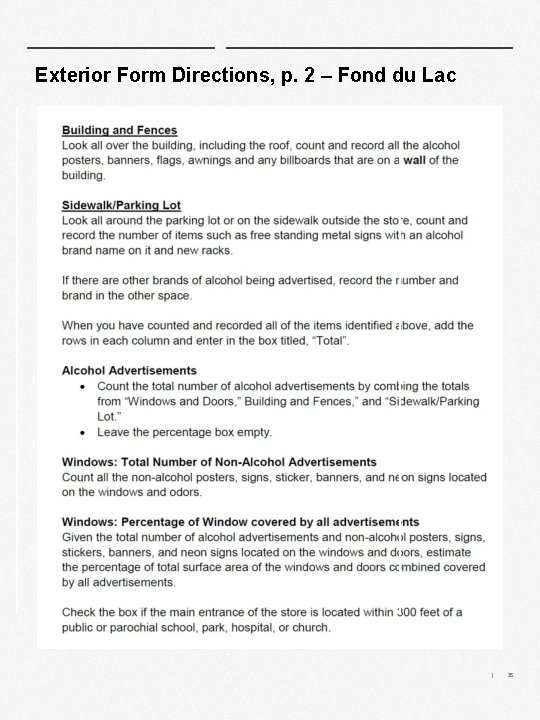 Exterior Form Directions, p. 2 – Fond du Lac | 38 Exterior Form Directions, p. 2 – Fond du Lac | 38