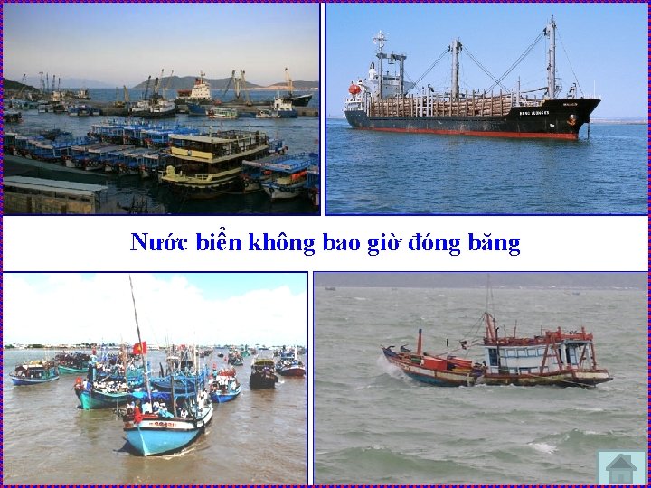 Nước biển không bao giờ đóng băng 