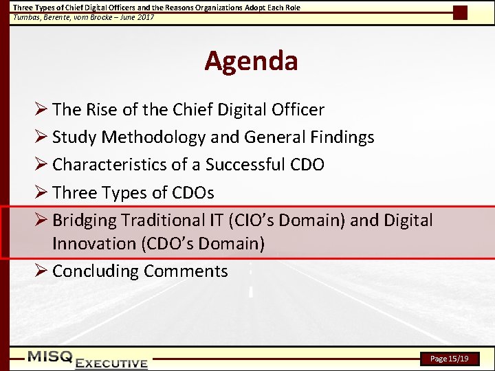 Three Types of Chief Digital Officers and the Reasons Organizations Adopt Each Role Tumbas,