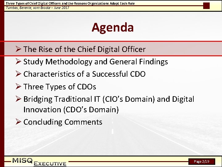 Three Types of Chief Digital Officers and the Reasons Organizations Adopt Each Role Tumbas,