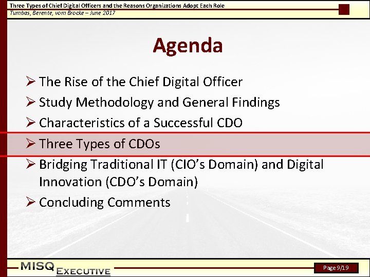 Three Types of Chief Digital Officers and the Reasons Organizations Adopt Each Role Tumbas,
