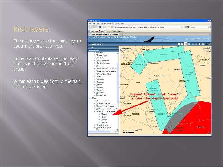 Layer Riskmap AVIAN HAZARD ADVISORY SYSTEM MapBAM display New MAPBAM