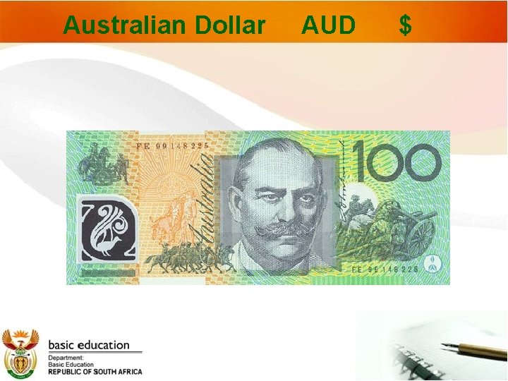 Australian Dollar AUD $ 