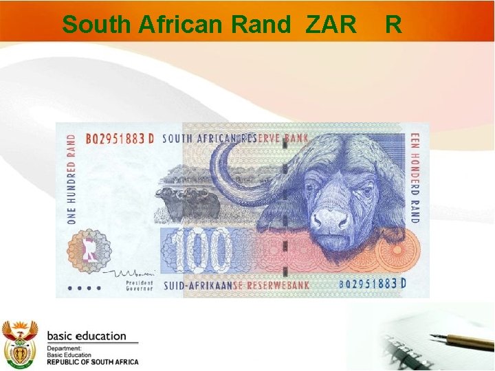 South African Rand ZAR R 