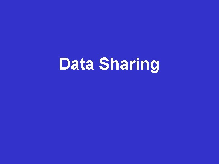 Data Management Data Sharing Planning 