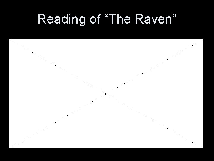 Reading of “The Raven” 