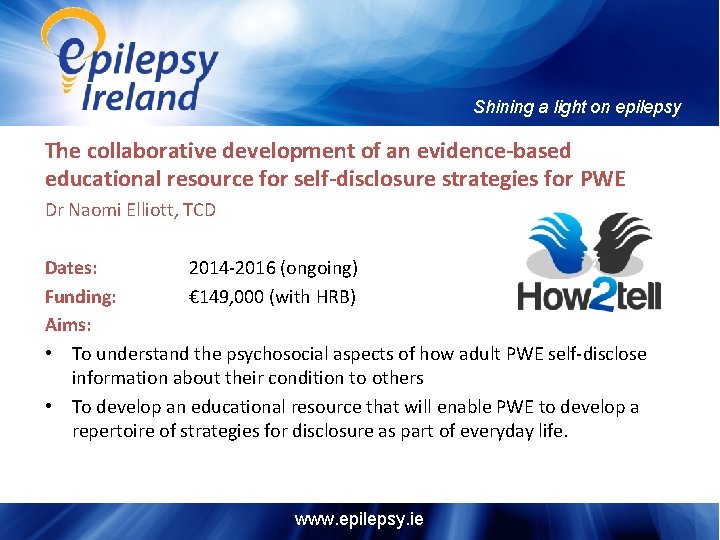 Shining a light on epilepsy The collaborative development of an evidence-based educational resource for