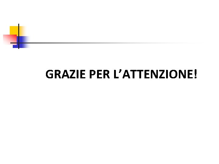 GRAZIE PER L’ATTENZIONE! 