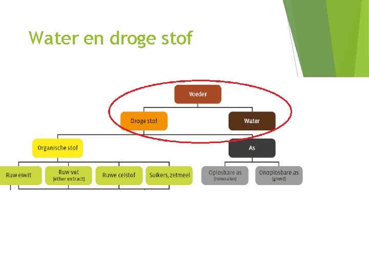 Water en droge stof 