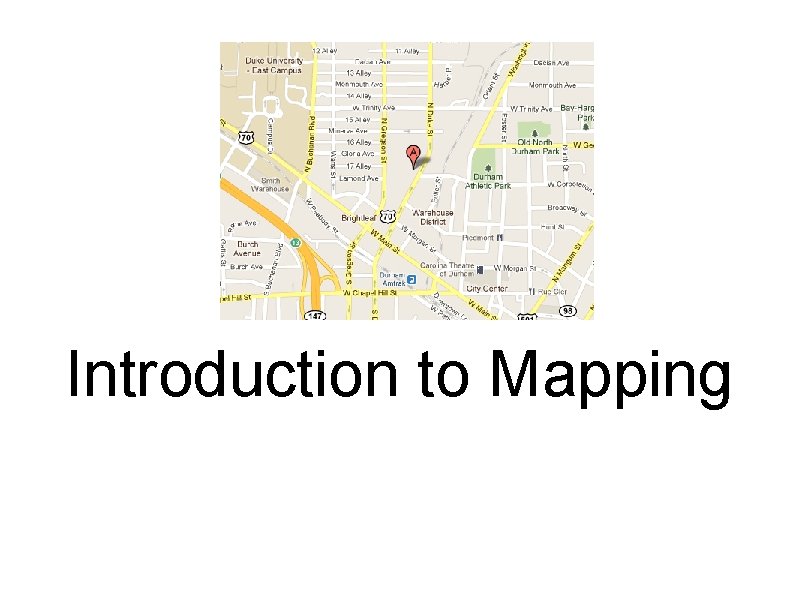 Introduction to Mapping 