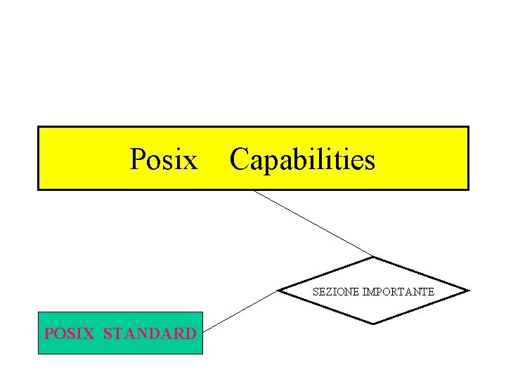 Posix Capabilities SEZIONE IMPORTANTE POSIX STANDARD 