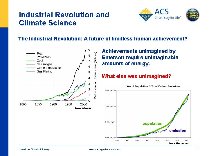 Industrial Revolution and Climate Science The Industrial Revolution: A future of limitless human achievement?