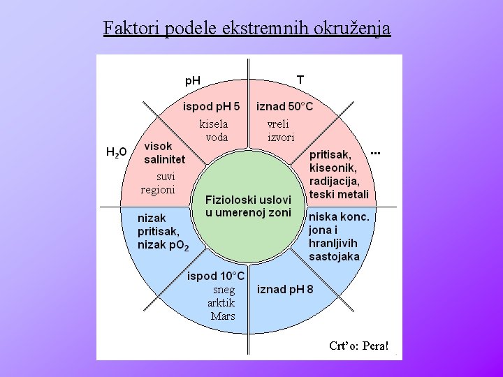 Faktori podele ekstremnih okruženja Crt’o: Pera! 