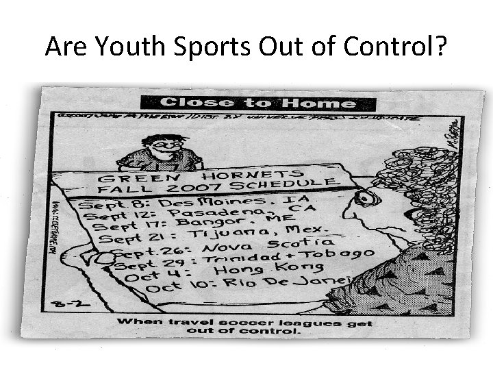 Are Youth Sports Out of Control? 