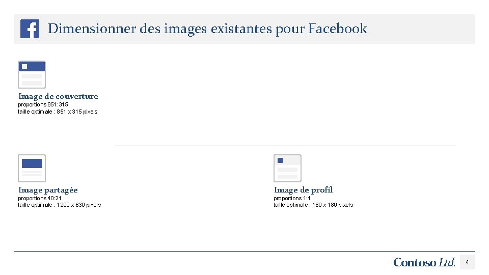 Dimensionner des images existantes pour Facebook Image de couverture proportions 851: 315 taille optimale