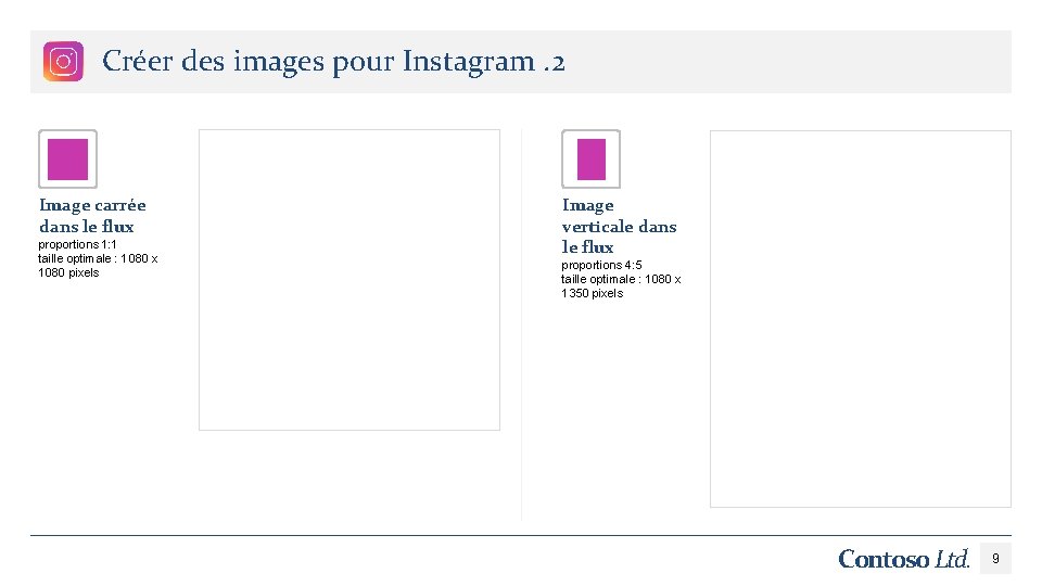 Créer des images pour Instagram. 2 Image carrée dans le flux proportions 1: 1