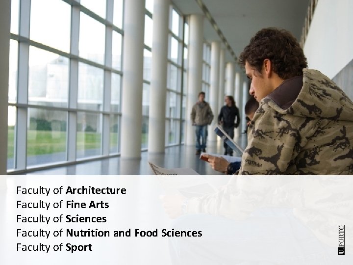 Faculty of Architecture Faculty of Fine Arts Faculty of Sciences Faculty of Nutrition and