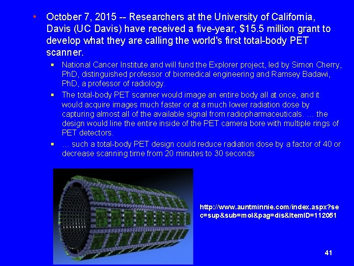  • October 7, 2015 -- Researchers at the University of California, Davis (UC