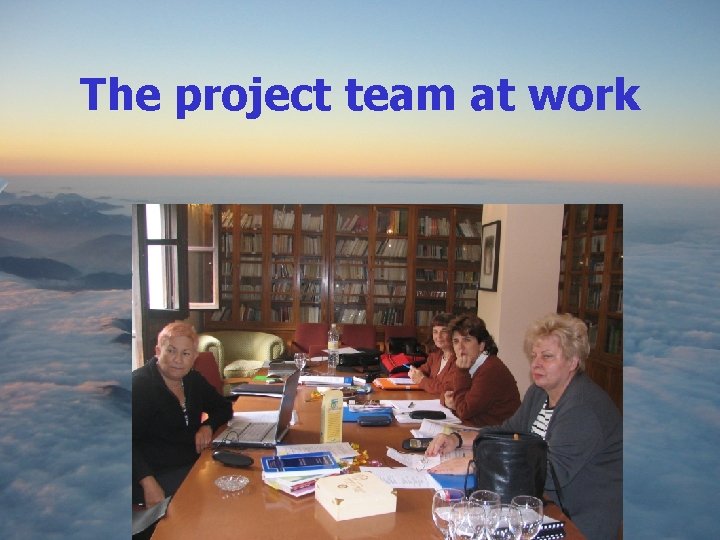The project team at work 