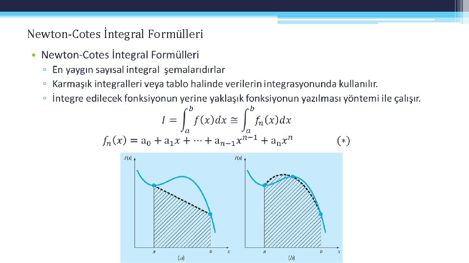 Newton-Cotes İntegral Formülleri • 