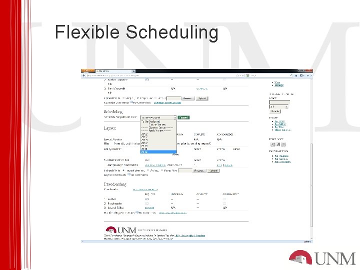 Flexible Scheduling 
