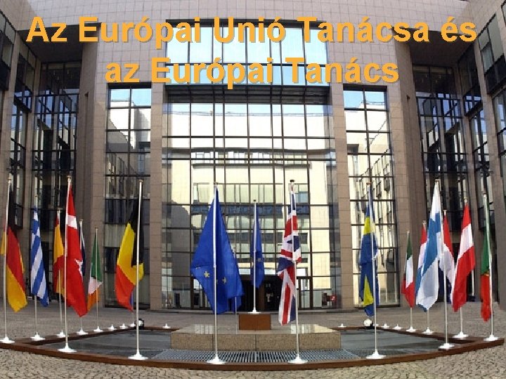 Az Európai Unió Tanácsa és az Európai Tanács 