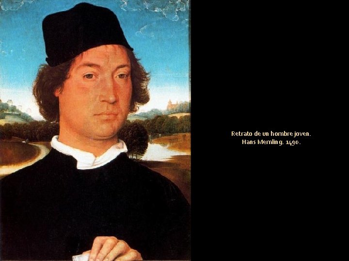 Retrato de un hombre joven. Hans Memling. 1490. 