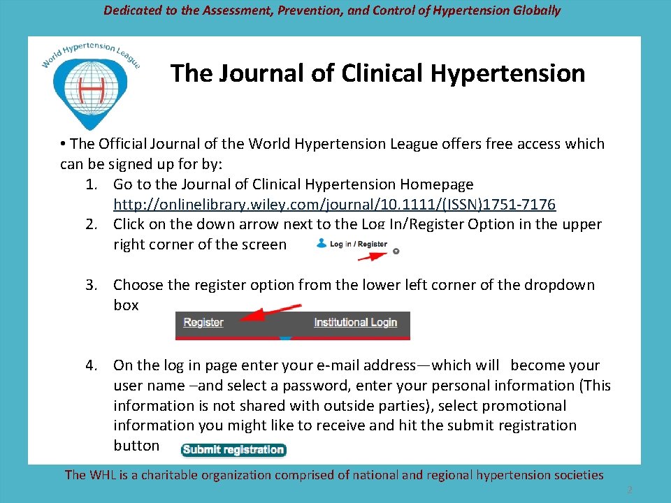 Dedicated to the Assessment, Prevention, and Control of Hypertension Globally The Journal of Clinical