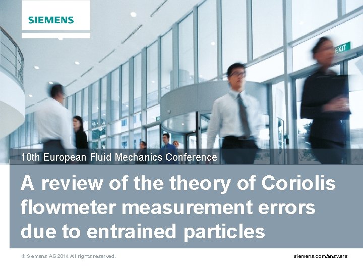 10 th European Fluid Mechanics Conference A review of theory of Coriolis flowmeter measurement