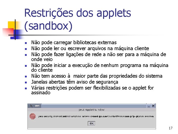 Programao Visual em Java 1 Sumrio n n