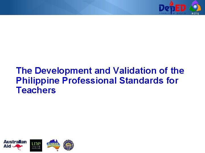 RCTQ The Development and Validation of the Philippine Professional Standards for Teachers 