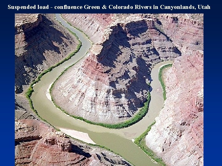 Suspended load - confluence Green & Colorado Rivers in Canyonlands, Utah 