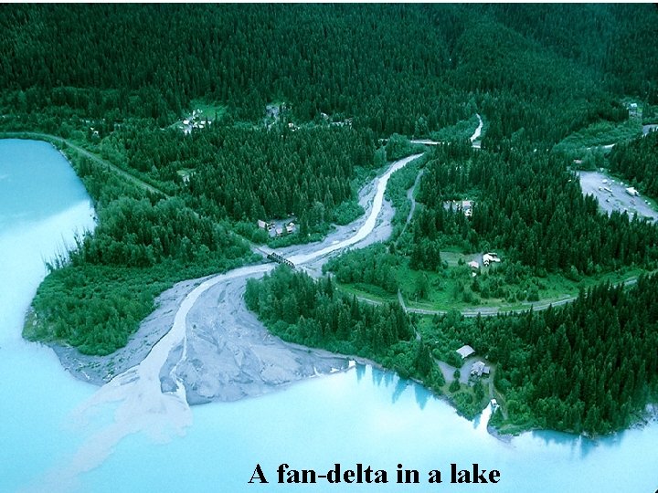 A fan-delta in a lake 