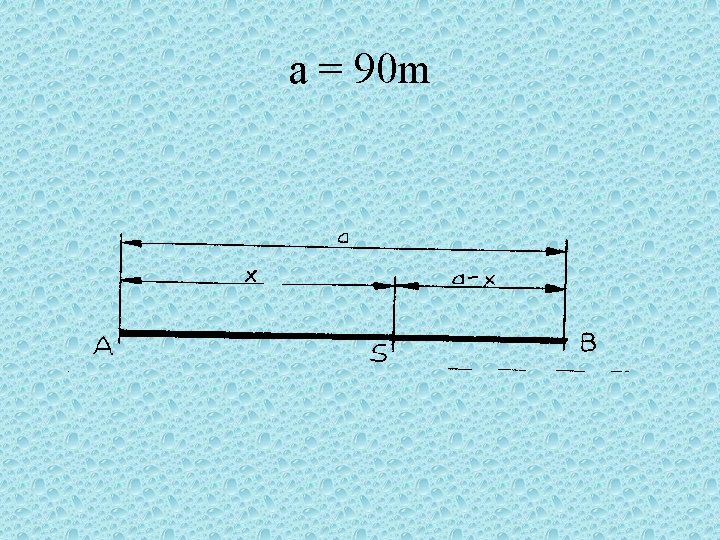 a = 90 m 