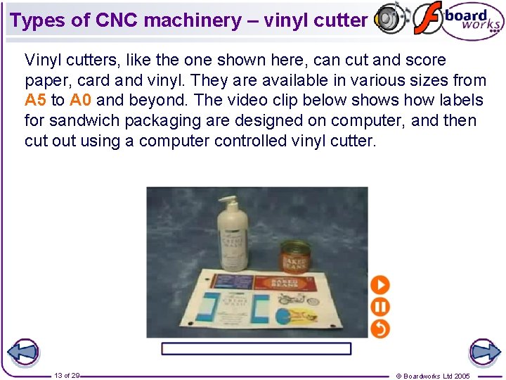 Types of CNC machinery – vinyl cutter Vinyl cutters, like the one shown here,