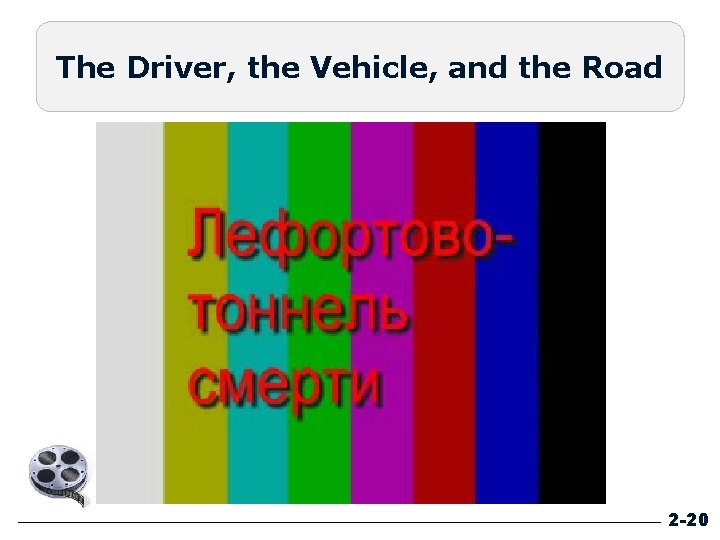 The Driver, the Vehicle, and the Road 2 -20 The Driver, the Vehicle, and the Road 2 -20
